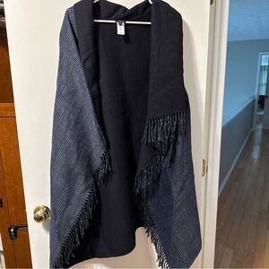 Talbots Charcoal and Black Wool Vest
